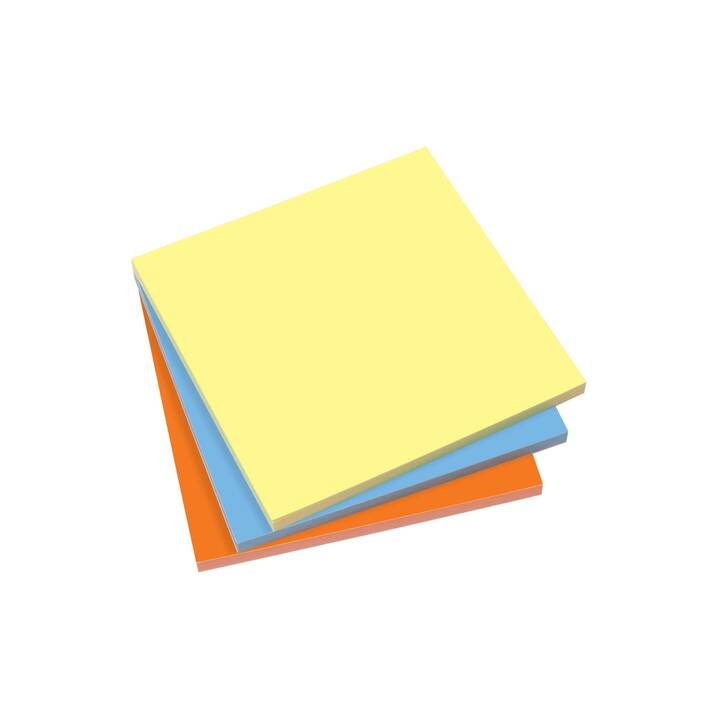 SIGEL Haftnotizen (3 x 100 Blatt, Gelb, Orange, Blau)