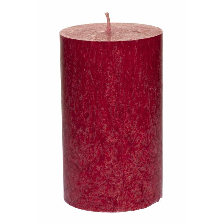 HERZOG KERZEN Bougie cylindrique Kristallo Alto (Rouge)