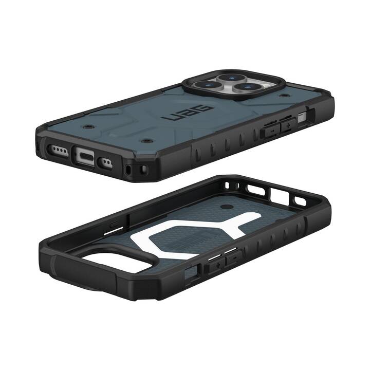 URBAN ARMOR GEAR Backcover Pathfinder (iPhone 15 Pro, Nero, Blu)