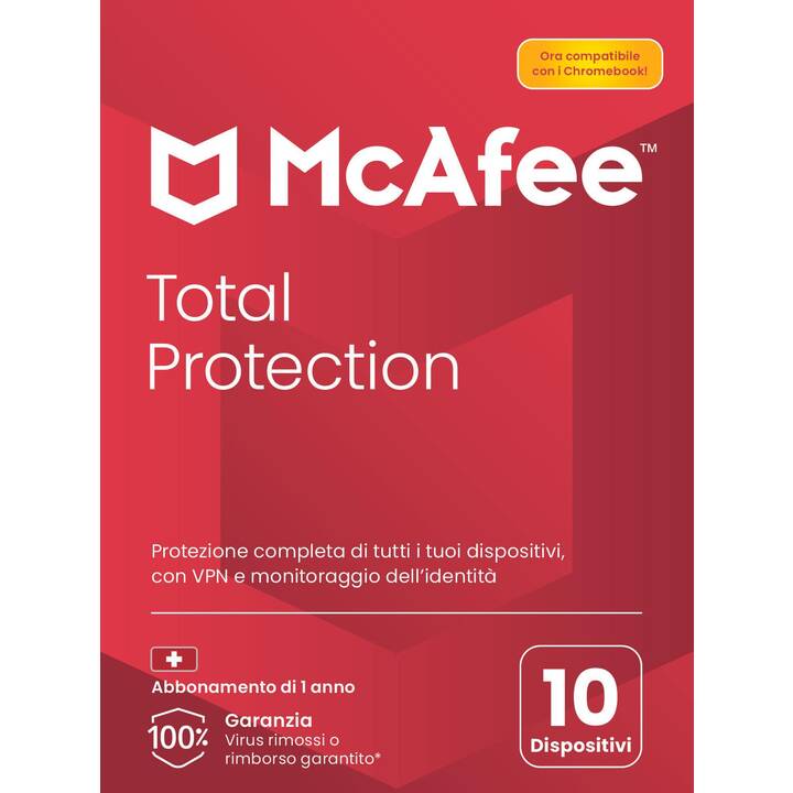 MCAFEE Total Protection (Licenza annuale, 10x, 1 anno, Italiano)