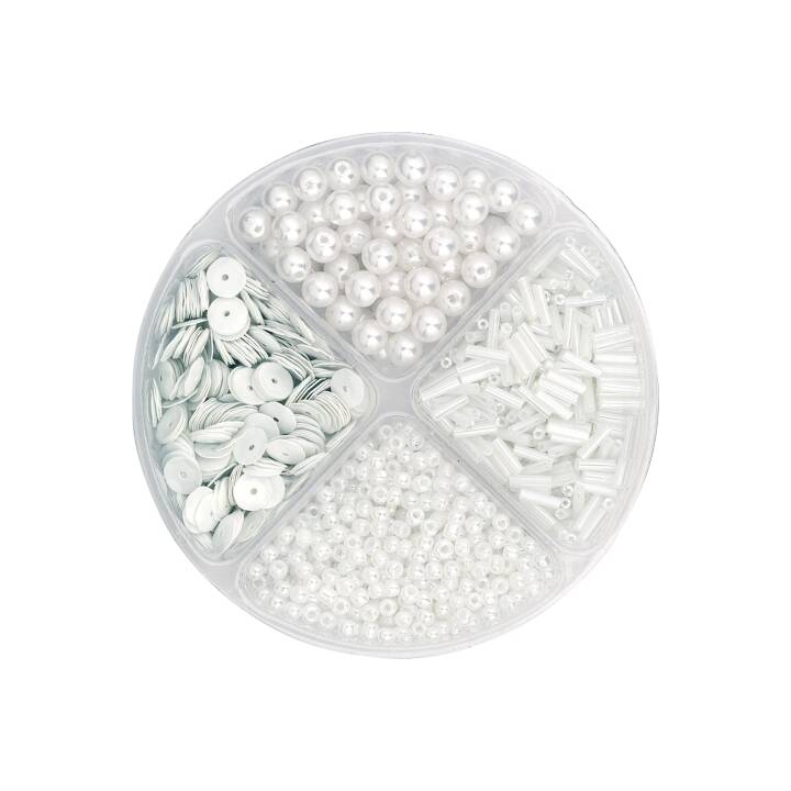KNORR PRANDELL Perlen (30 g, Kunststoff, Weiss)