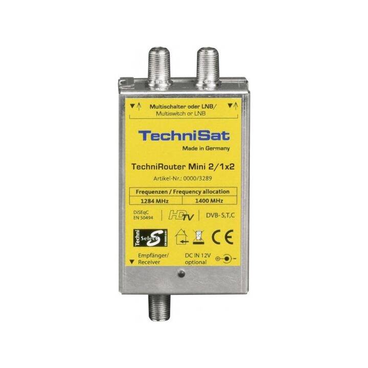 TECHNISAT Mini2/1x2 Verstärker und Verteiler (Silber, Gelb)