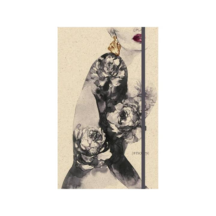 NATUR VERLAG Carnets Lady in Black (13 cm x 21 cm, En blanc)