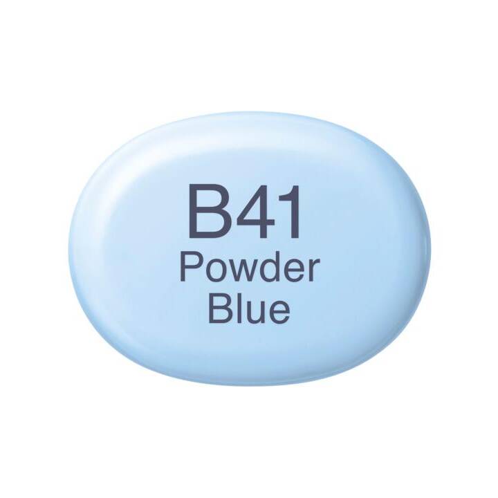COPIC Marqueur de graphique Sketch B41 Powder Blue (Bleu, 1 pièce)