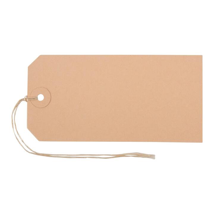 BIELLA Etichette (Beige, Marrone, 50 pezzo)