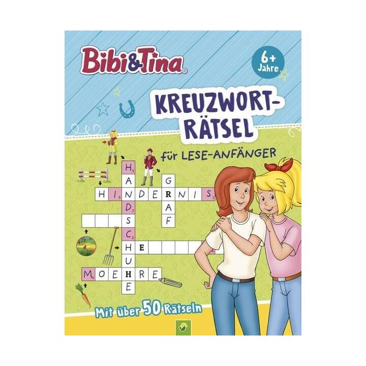 Bibi & Tina Kreuzworträtsel für Lese-Anfänger