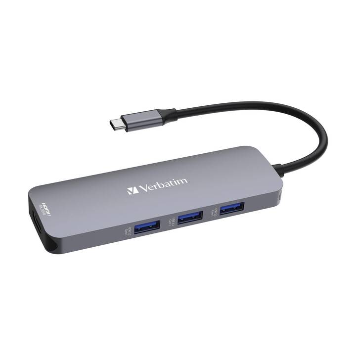 VERBATIM CMH 08 (8 Ports, USB C, HDMI, USB A)