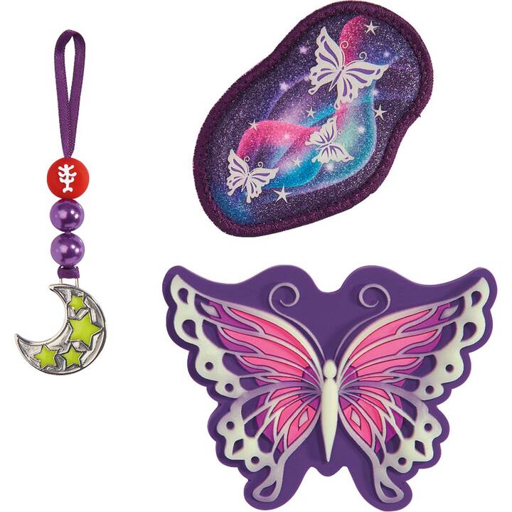 STEP BY STEP Applicazione magnetica Magic Mags Glow Butterfly Night (Porpora)