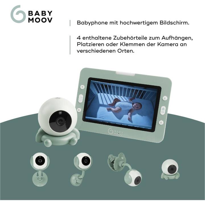 BABYMOOV Monitor per bambini YOO GO + HD (Video)