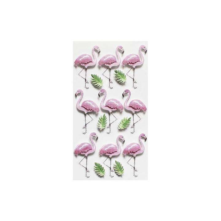 ARTOZ Autocollant Flamingo (Vert, Pink)