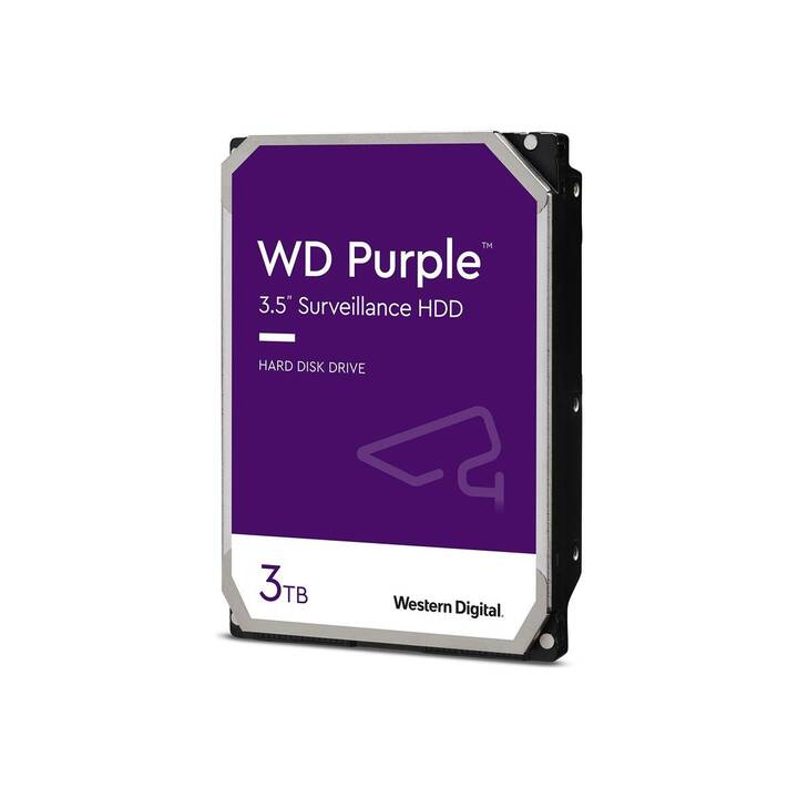 WD Purple WD33PURZ (SATA-III, 3000 GB, Schwarz)