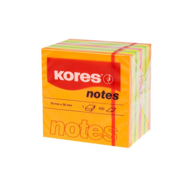 KORES Notes autocollantes (400 feuille, Multicolore)