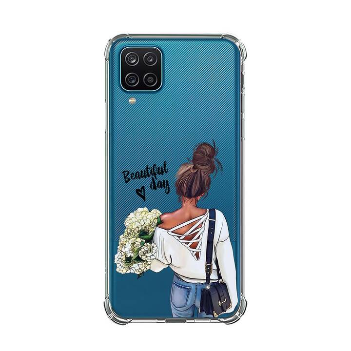 EG Backcover (Galaxy A12, Puppe, Transparent)