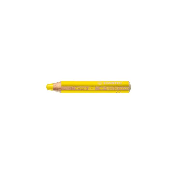STABILO Crayons de couleur 3 in 1 (Jaune, 1 pièce)