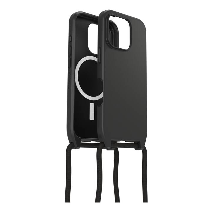 OTTERBOX Backcover avec cordon MagSafe React (iPhone 16 Pro, Noir)