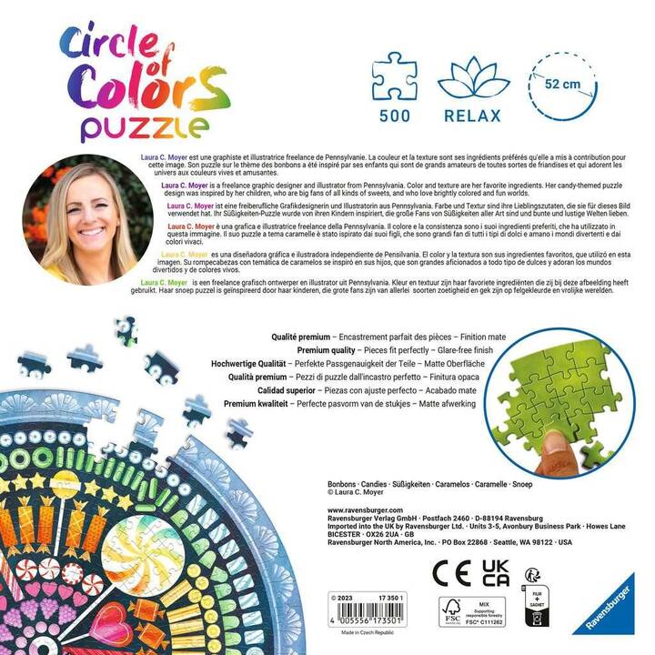 RAVENSBURGER Circle of Colors Candy Puzzle (500 Stück)