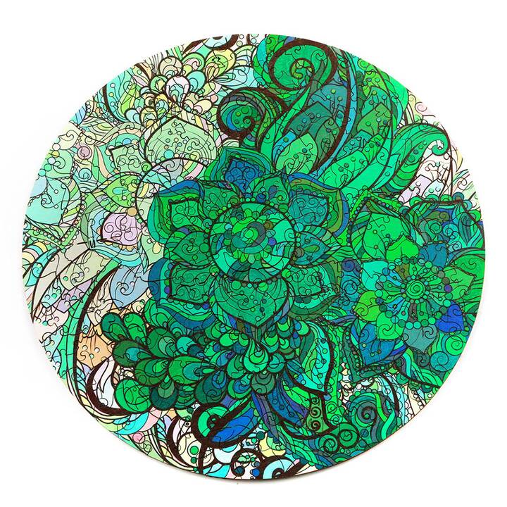 EG Puzzle (109 Teile) - grün - Lotus