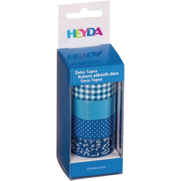 HEYDA Washi Tape Set (Bleu, 5 m)