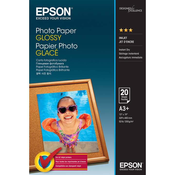 EPSON Glossy Carta fotografica (20 foglio, A3, 200 g/m2)