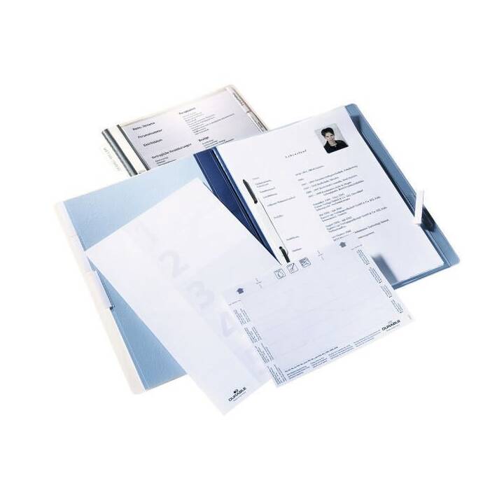 DURABLE Dossiers chemises (Transparent, Bleu, A4, 1 pièce)