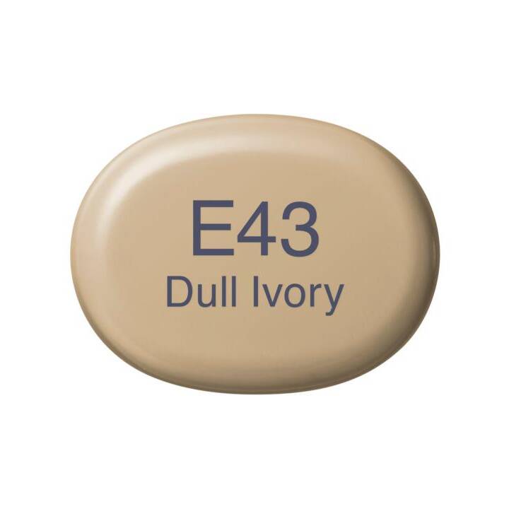 COPIC Marcatori di grafico Sketch E43 Dull Ivory (Marrone, 1 pezzo)