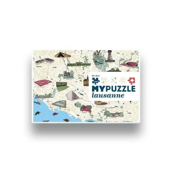 HELVETIQ MyPuzzle Illustrated Lausanne Puzzle (1000 pezzo)