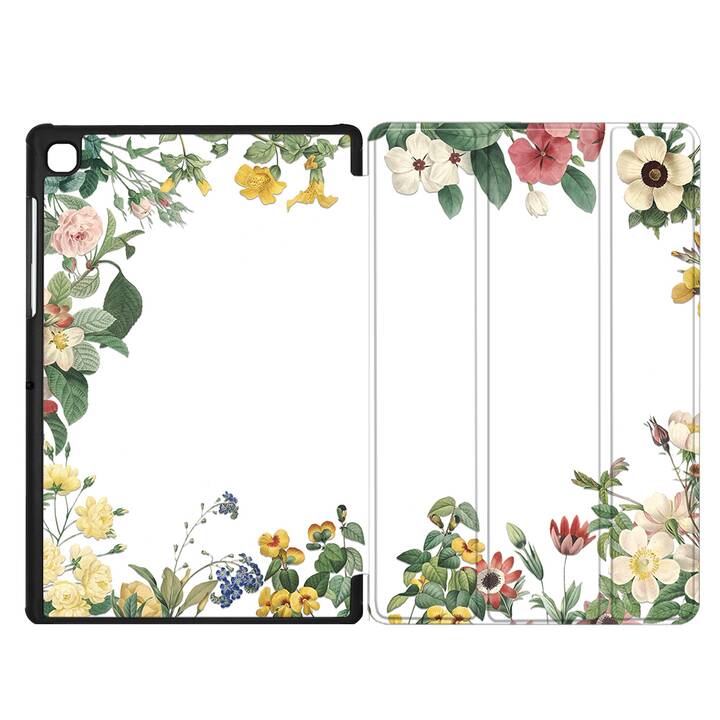 EG coque pour Samsung Galaxy Tab A7 Lite 8.7" (2021) - blanc - fleurs