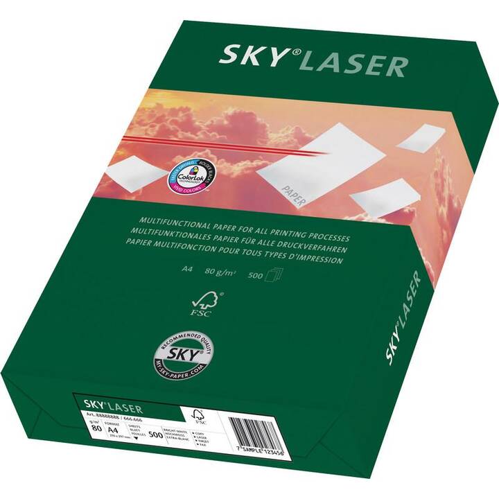 SKY Carta per copia (500 foglio, A4, 80 g/m2)