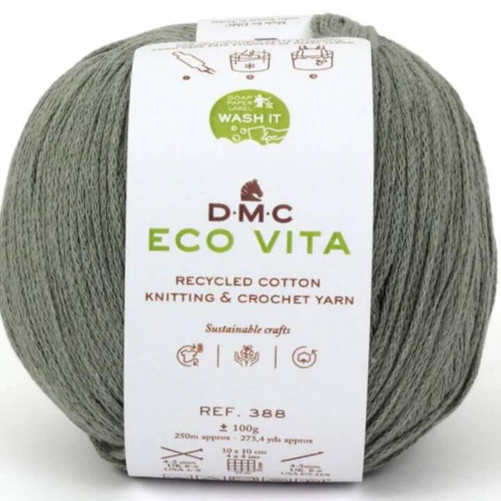 DMC Wolle Eco Vita (100 g, Olivgrün)