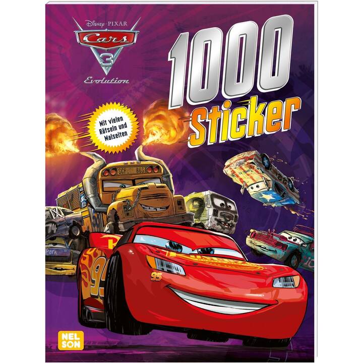 NELSON VERLAG Stickerbuch  Disney Cars 3 (Film, 1000 Stück)