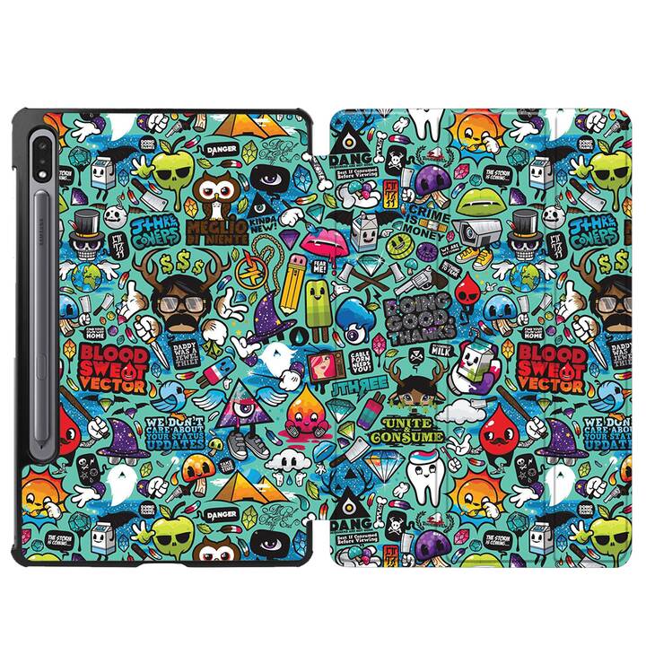 EG cover per Samsung Galaxy Tab S8+ 12.4" (2022) - Multicolore - graffiti