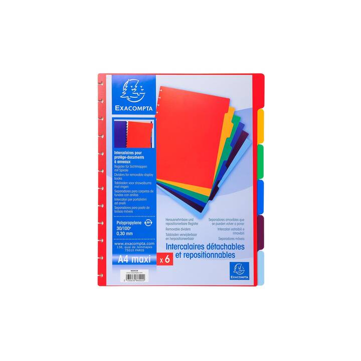 EXACOMPTA Archivio a soffietto (Rosso, Multicolore, A4, 1 pezzo)