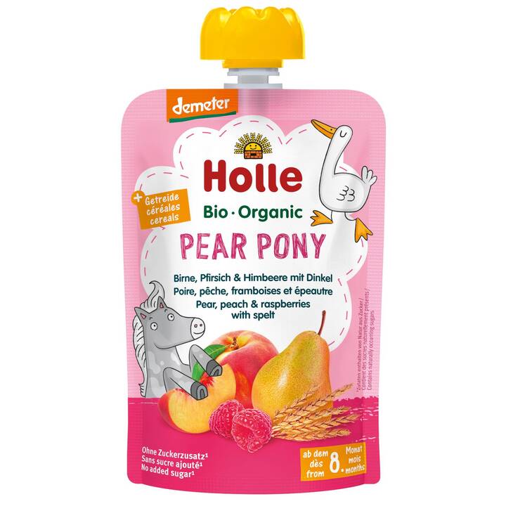 HOLLE Pear Pony Fruchtpüree Quetschbeutel (100 g)