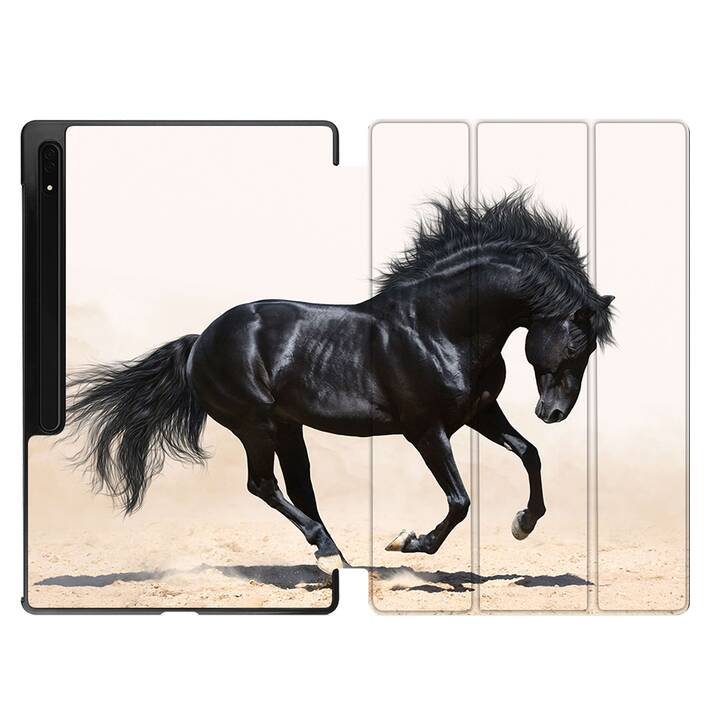 EG coque pour Samsung Galaxy Tab S8 Ultra 14.6" (2022) - Noir - Cheval