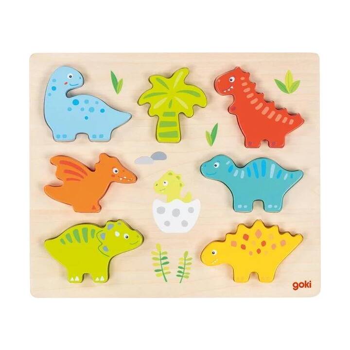 ROBERT KUHN Dinosaurier Puzzle board (7 Parts)