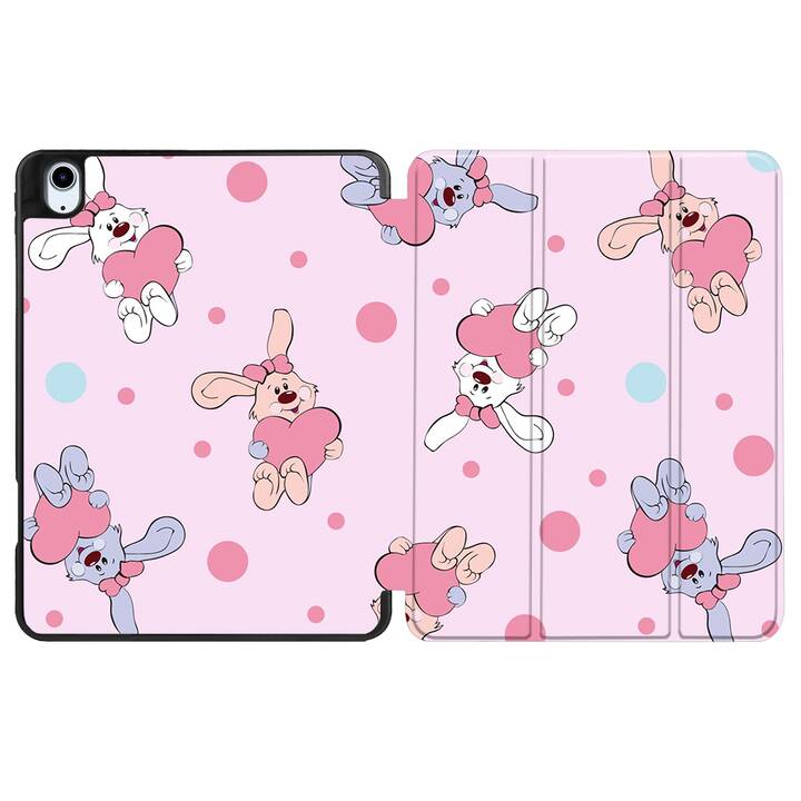 EG coque pour iPad Air 10.9" (2022) 5e génération - rose - dessin animé