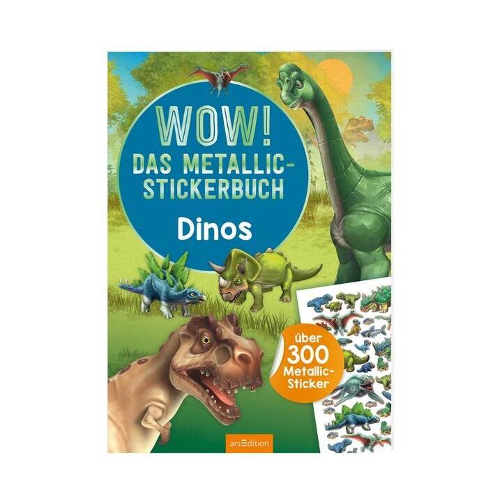 ARS EDITION Livres autocollants Dinos (Dinosaure)