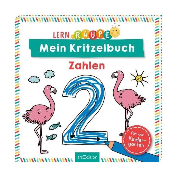 Lernraupe - Mein Kritzelbuch Zahlen