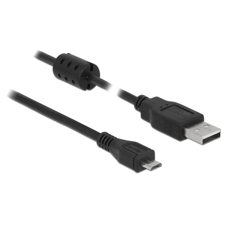 DELOCK Câble USB (USB 2.0 de type A, Micro USB 2.0 Type-B, 1.5 m)