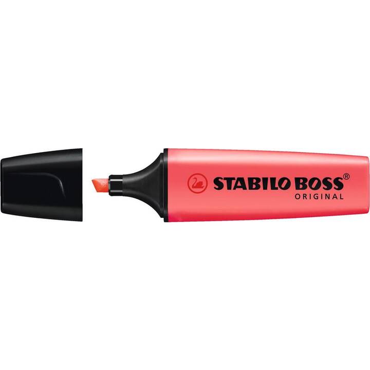 STABILO Surligneur Boss Original (Mauve, Rose, Jaune, Orange, Vert, Rouge, Bleu, Turquoise, 8 pièce)