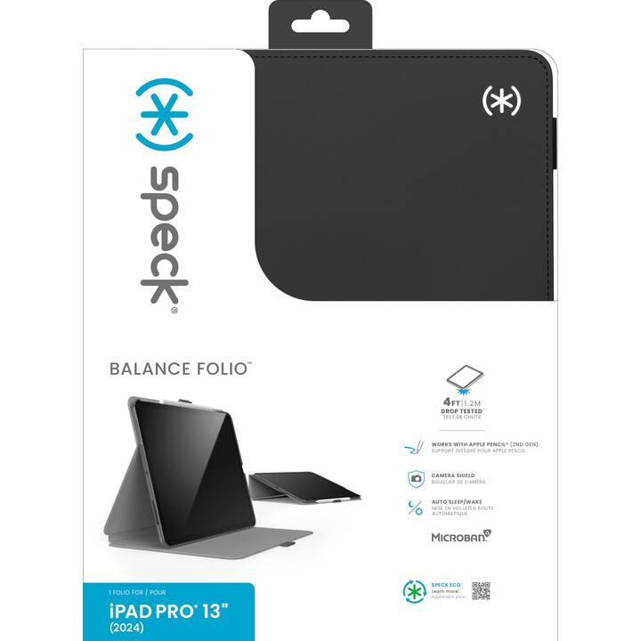 SPECK PRODUCTS Balance Type Cover / Tablet Tastatur (13", iPad Pro 13 Gen. 1 2024, Schwarz)