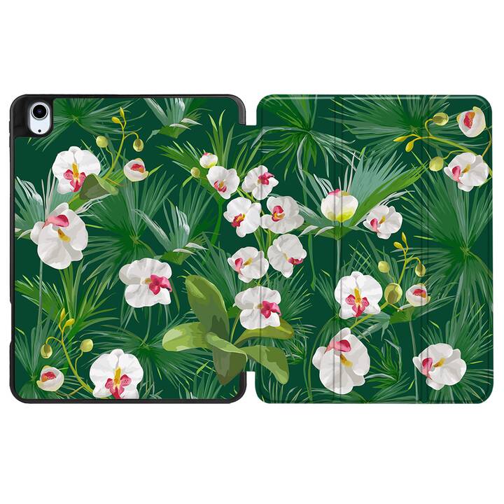 EG coque pour iPad Air 10.9" (2022) 5e génération - verte - plante