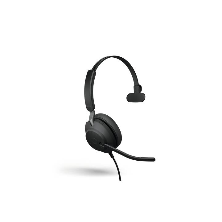 JABRA Office Headset Evolve2 40 (On-Ear, Kabel und Kabellos, Schwarz)