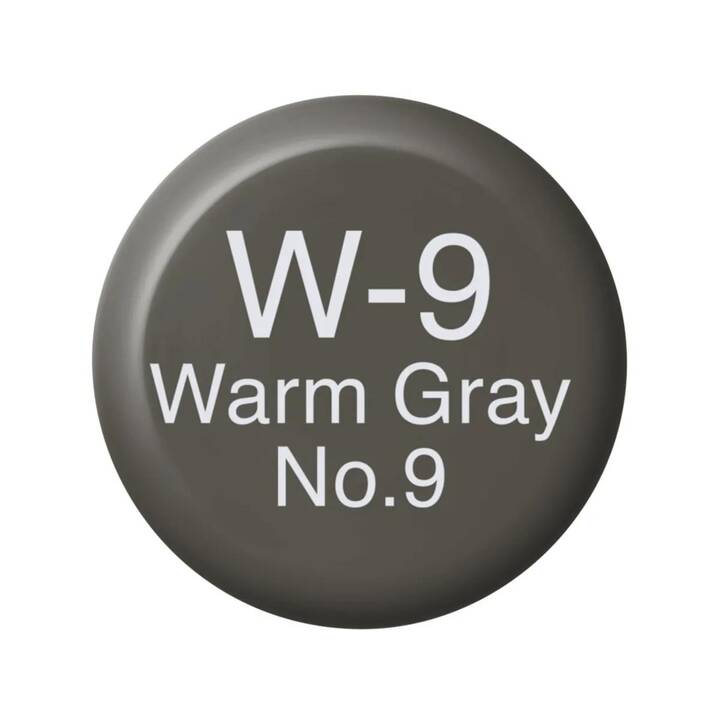 COPIC Inchiostro W-9 - Warm Grey No.9 (Grigio caldo, 12 ml)