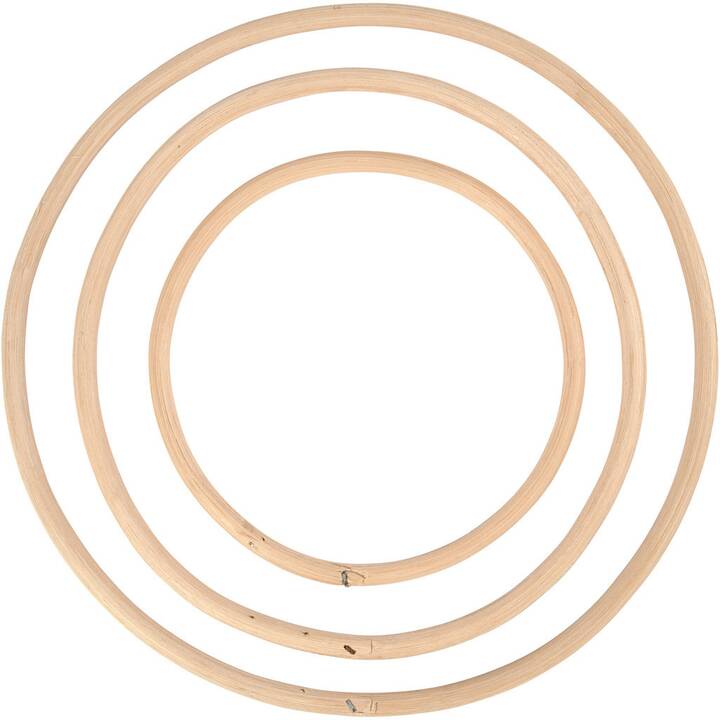 CREATIV COMPANY Holzartikel Ring Ring (3 Stück)