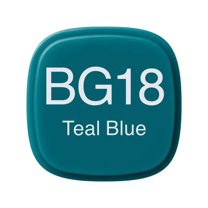 COPIC Marqueur de graphique Classic BG18 Teal Blue (Bleu-vert, 1 pièce)