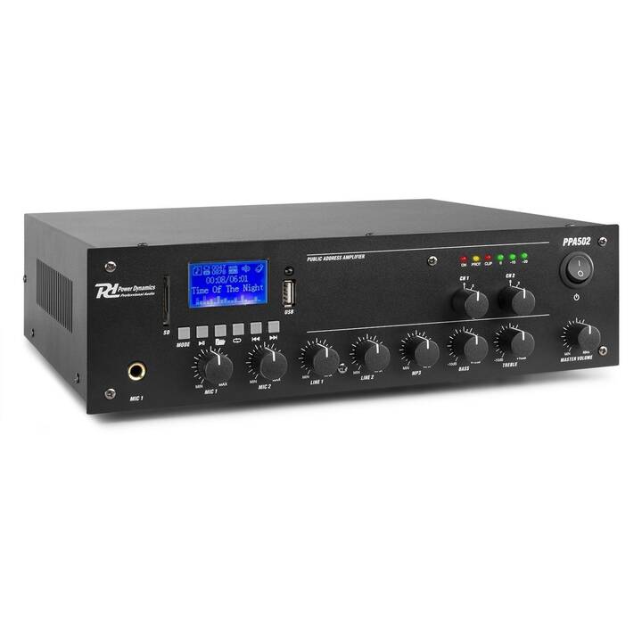 POWER DYNAMICS Pro PPA502 (Amplificatori per stereo, Nero)