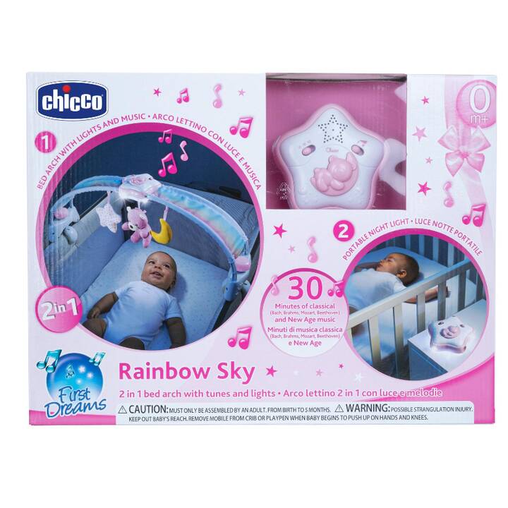 CHICCO Spielbogen Rainbow Sky (Pink, Weiss, Rosa)