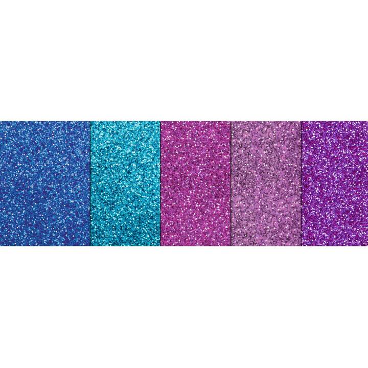 URSUS Carta glitterata (Multicolore, A4, 5 foglio)