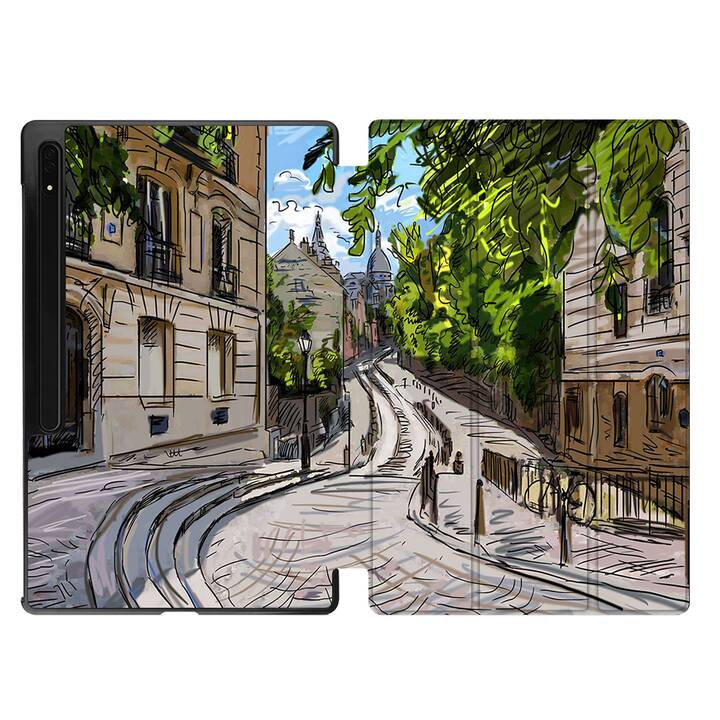 EG Hülle für Samsung Galaxy Tab S8 Ultra 14.6" (2022) - Bunt - Paris